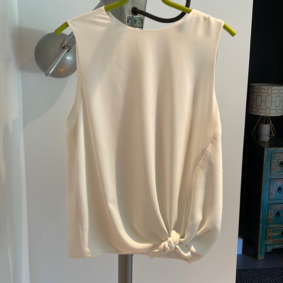 Babaton White Blouse - size M - with tie - Picture 1 of 5